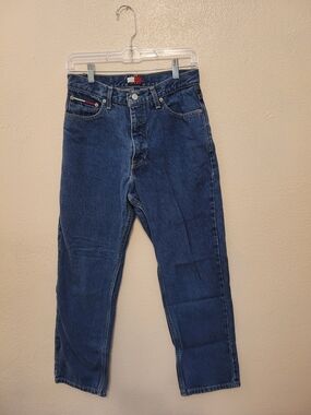 Vintage Tommy Hilfiger Tommy Jeans USA Made High Rise Straight Leg Mom 7/28